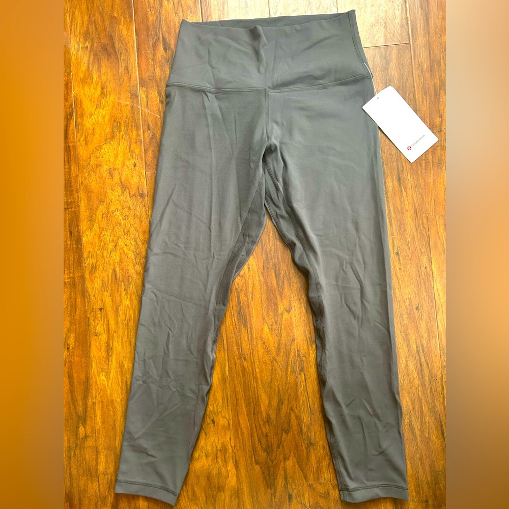 Lululemon Align Yoga Pants Graphite Grey 25" High Rise Leggings Size 8 NWT